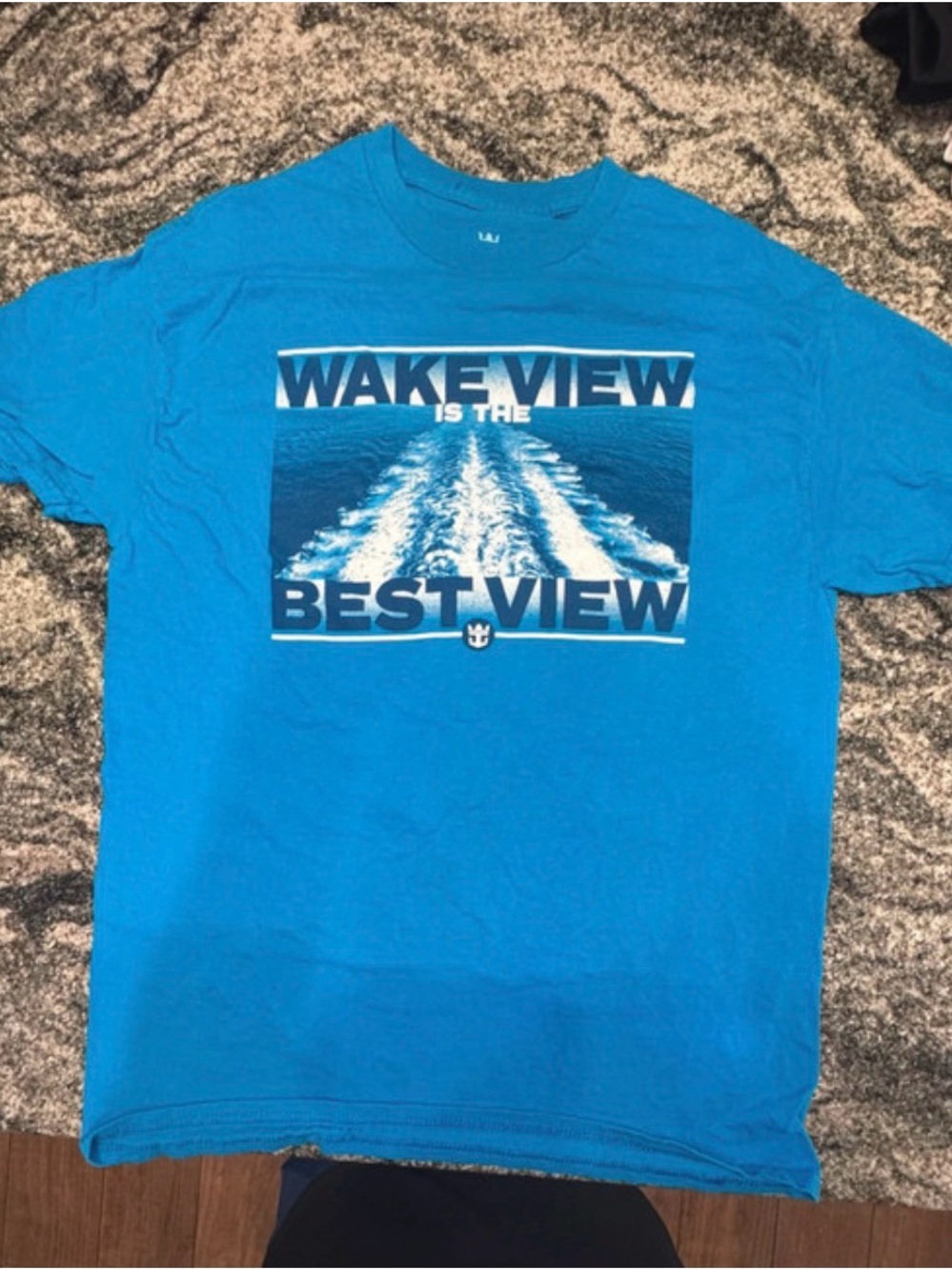 Caribbean Blue 'Wake View' Graphic Short Sleeve Tee